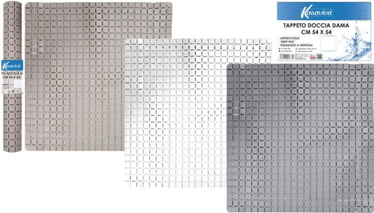 KASAVIVA TAPPETO DOCCIA DAMA CM.54X54 COLORI ASSORTITI