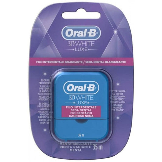 ORAL-B FILO INTERDENTALE 3D WHITE LUXE 35MT MENTA BRILLANTE