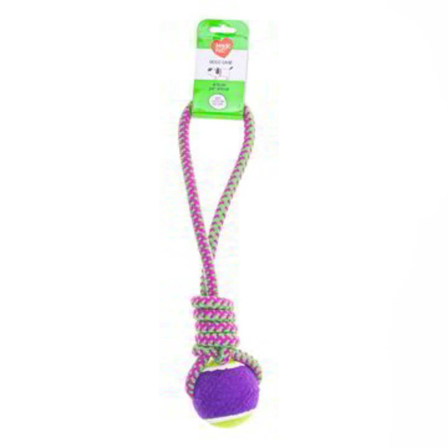 MAGIC PET GIOCO CANE CORDA PALLA 2 MIX