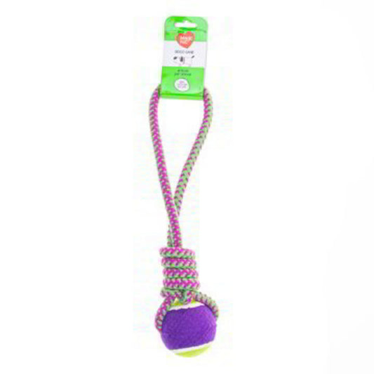 MAGIC PET GIOCO CANE CORDA PALLA 2 MIX