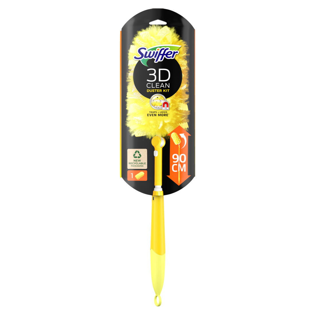 SWIFFER 3D CLEAN KIT DUSTER XXL 90CM ( 1 MANICO + 1 PIUMINO)