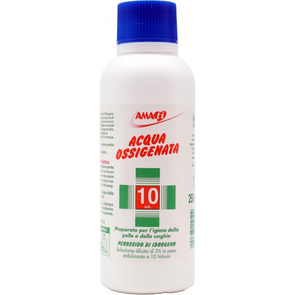 AMATI ACQUA OSSIGENATA 250ML DILUITA AL 3% 10 VOLUMI