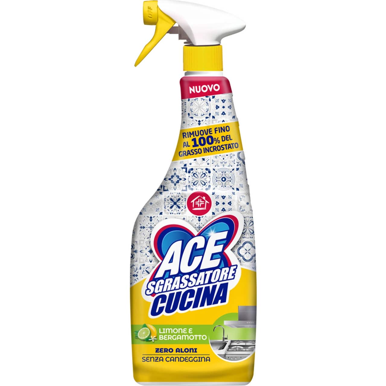 ACE SPRAY SGRASSATORE 600ML CUCINA LIMONE E BERGAMOTTO