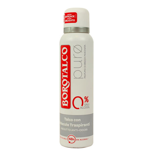 BOROTALCO DEO SPRAY 150ML PURO 0% SALI PROFUMO DI BREZZA MUSCHIATA