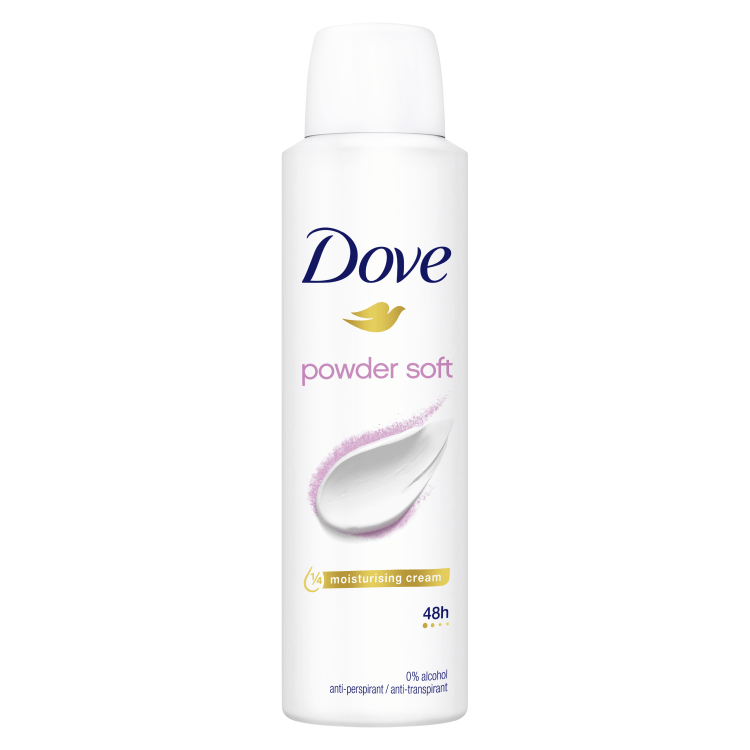 DOVE DEO SPRAY 150ML GO FRESH POWDER SOFT 48H