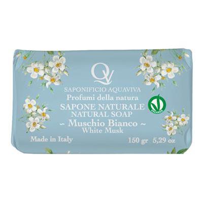 AQUAVIVA SAPONE NATURALE BAGNODOCCIA PROFUMATO 150G MUSCHIO BIANCO