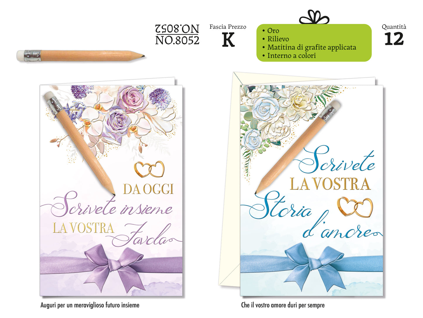 CROMO NB BIGLIETTO NOZZE CON MATITA NO.8052