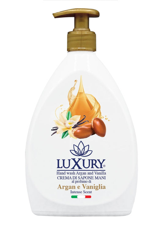 LUXURY CREMA DI SAPONE MANI 750ML ARGAN E VANIGLIA