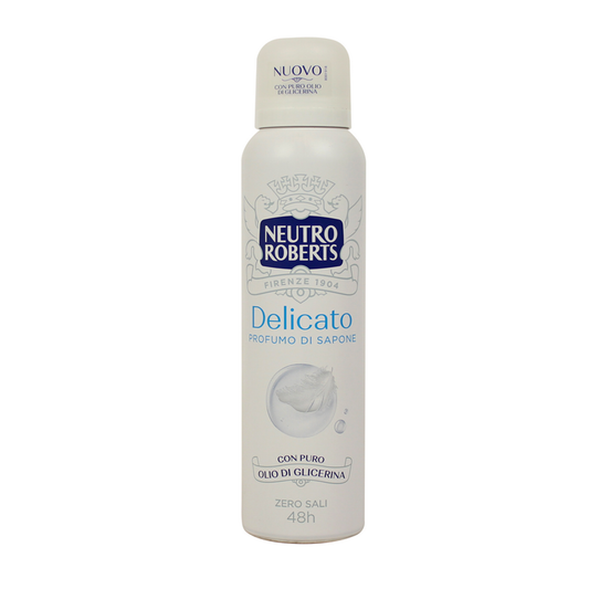 NEUTRO ROBERTS DEO SPRAY 150ML DELICATO PROFUMO DI SAPONE CON OLIO DI GLICERINA