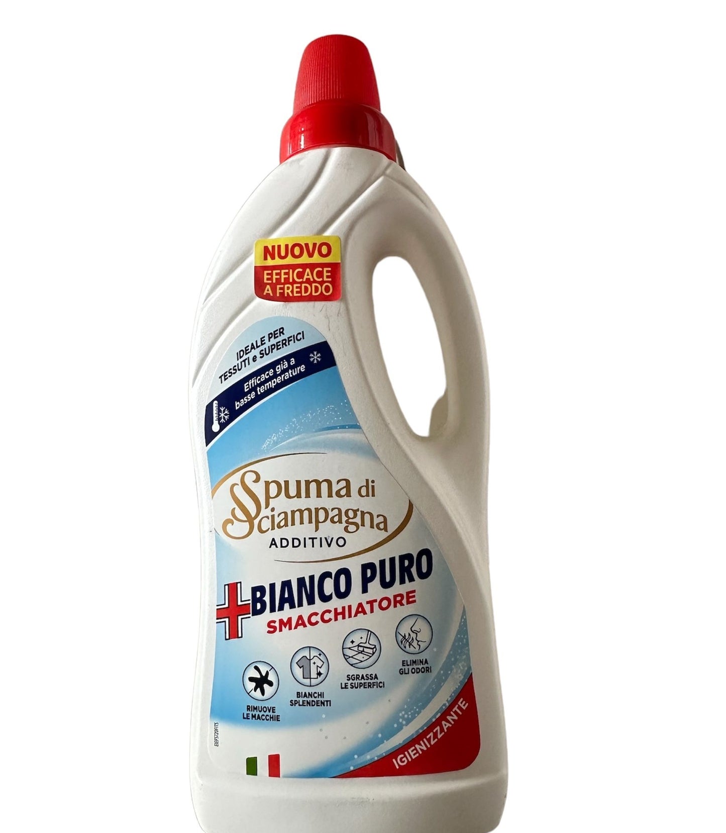 SPUMA DI SCIAMPAGNA ADDITIVO 900ML BIANCO PURO SMACCHIATORE IGIENIZZANTE