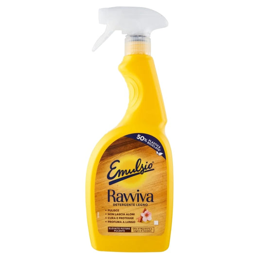 EMULSIO RAVVIVA DETERGENTE LEGNO SPRAY 600ML OLIO DI MANDORLA E LEGNO DI SANDALO