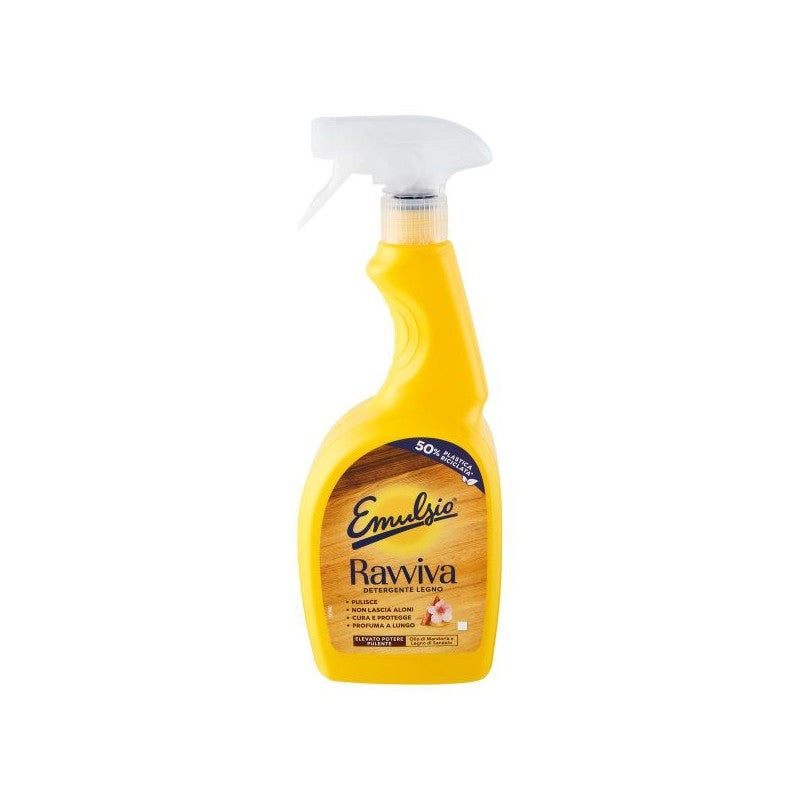 EMULSIO RAVVIVA DETERGENTE LEGNO SPRAY 600ML OLIO DI MANDORLA E LEGNO DI SANDALO