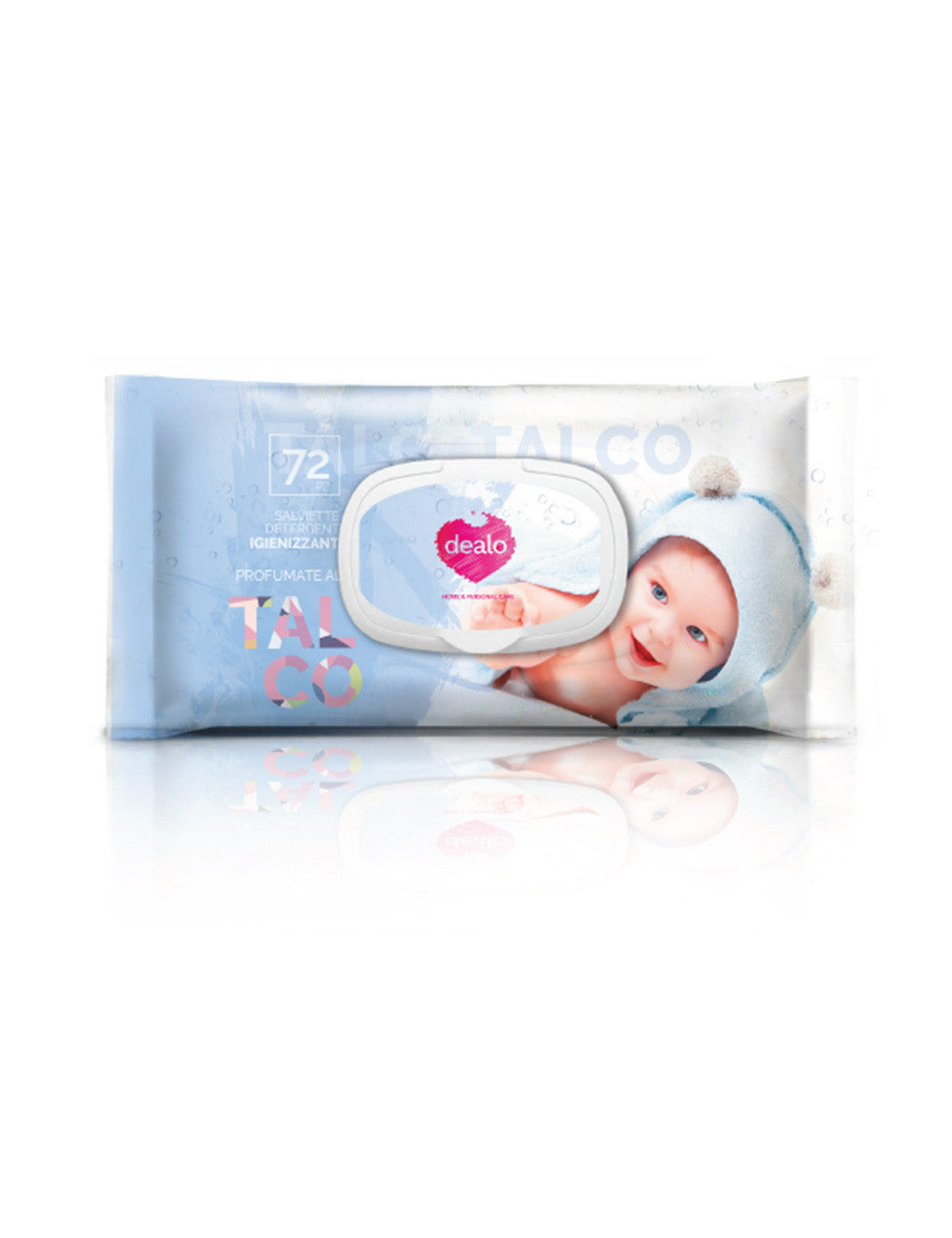 DEALO BABY SALVIETTINE DETERGENTI IGIENIZZANTI 72PZ TALCO