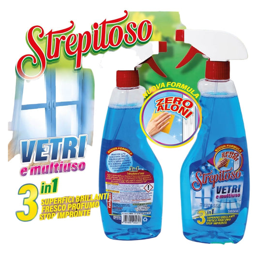 FATIGATI STREPITOSO VETRI E MULTIUSO 3IN1 SPRAY 500ML