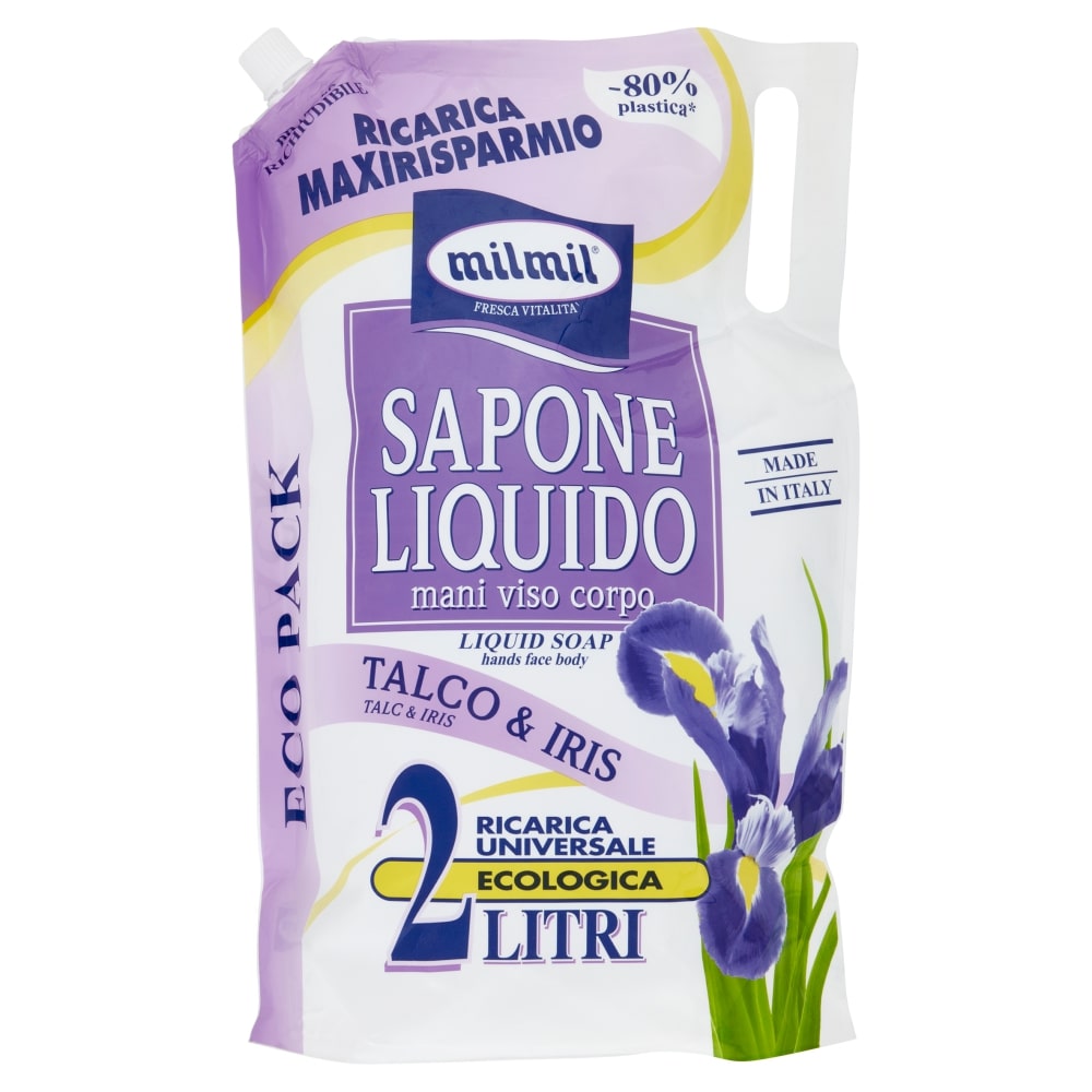 MIL MIL SAPONE LIQUIDO ECORICARICA 2L TALCO & IRIS