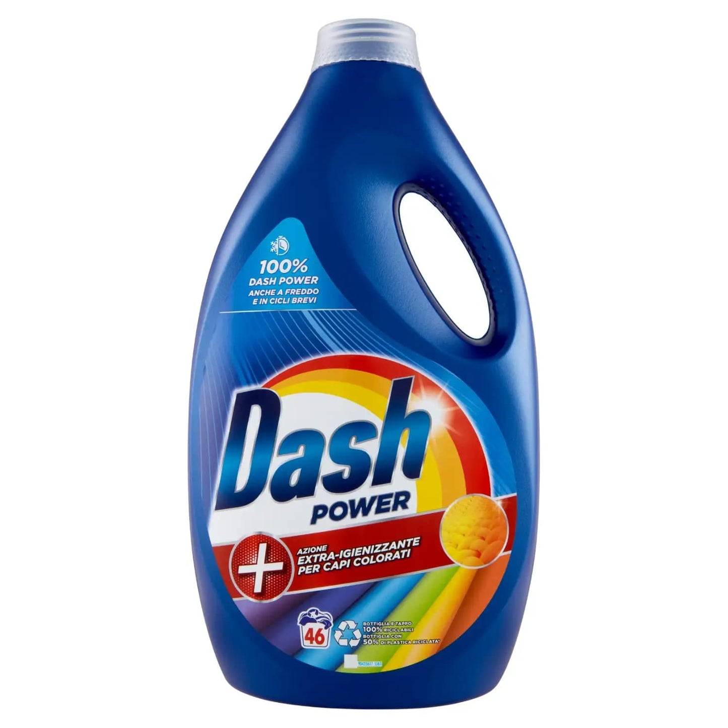 DASH LAVATRICE LIQUIDO 2,3L 46LAV. POWER EXTRA-IGIENIZZANTE CAPI COLORATI