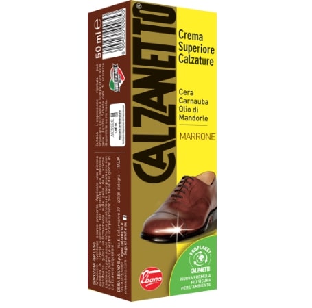 EBANO CALZANETTO CREMA SUPERIORE PER CALZATURE 50ML MARRONE