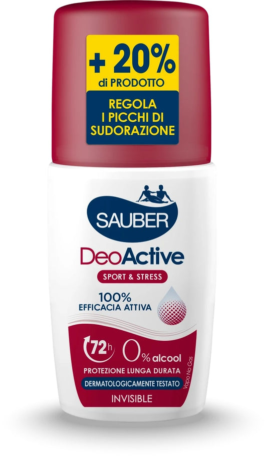 SAUBER DEO VAPO 90ML DEOACTIVE SPORT&STRESS 72H