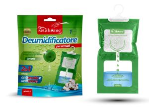 SETABLU HOME DEUMIDIFICATORE PER ARMADI 2IN1 CON APPENDINO 500ML COTONE