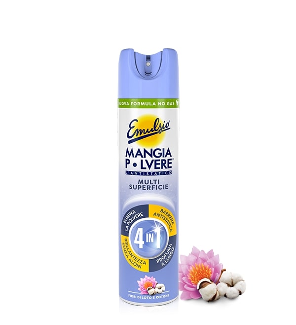 EMULSIO MANGIA POLVERE 300ML MULTISUPERFICIE 4IN1 FIORI DI LOTO E COTONE