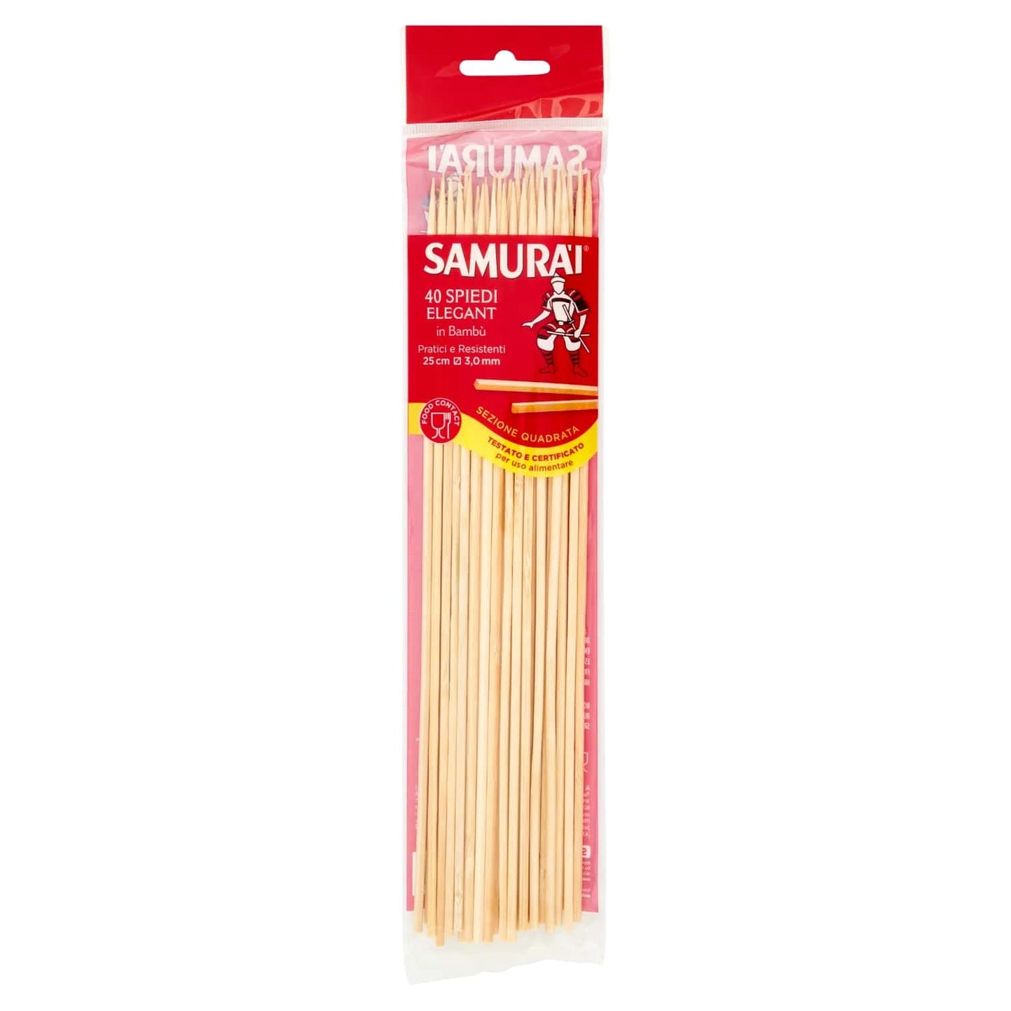 SAMURAI 40 SPIEDI ELEGANT BAMBU' 25CM