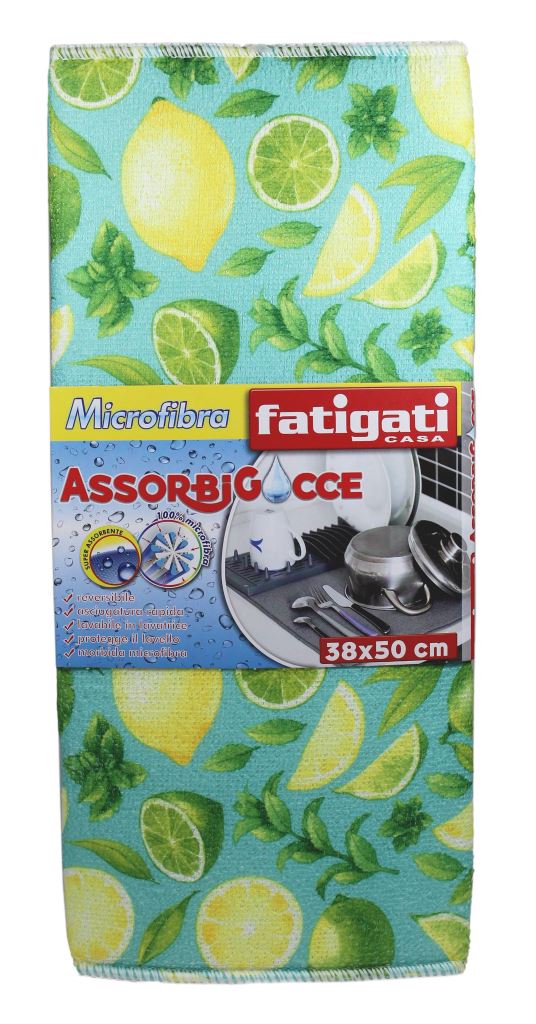 FATIGATI CASA MICROFIBRA ASSORBIGOCCE CM.38X50 ASSORTITI