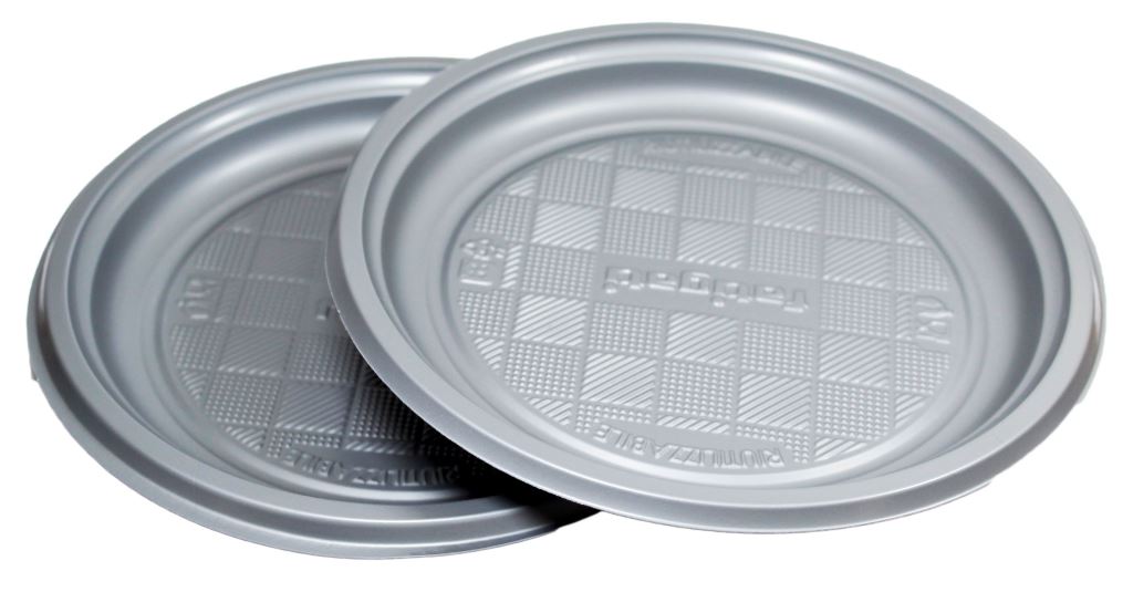 FATIGATI BELLE FESTE PIATTI DESSERT LAVABILI & RIUTILIZZABILI 25PZ ARGENTO