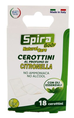 SPIRA BODY NATURAL CARE CEROTTINI AL PROFUMO DI CITRONELLA 18 CEROTTINI