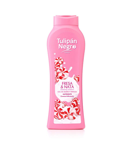 TULIPAN NEGRO GEL BAGNO DOCCIA 650ML FRESA & NATA