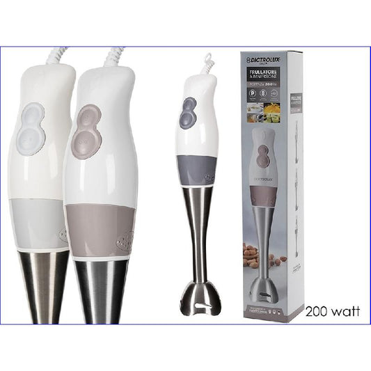 DICTROLUX FRULLATORE A IMMERSIONE ACCIAIO 200W 2 VELOCITA'