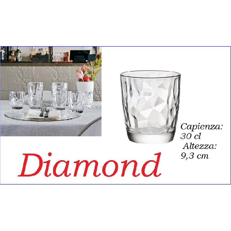 BORMIOLI BICCHIERE DIAMOND ACQUA 31CL X3