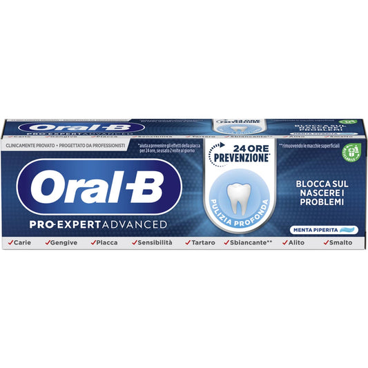 ORAL-B DENTIFRICIO 75ML PRO-EXPERT ADVANCED PULIZIA PROFONDA MENTA PIPERITA