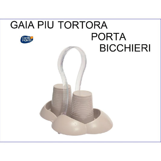 BELLI E FORTI GAIA PIU' PORTABICCHIERI TORTORA