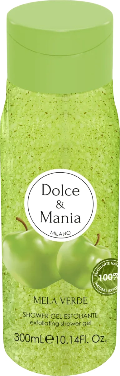 DOLCE & MANIA MILANO SHOWER GEL SCRUB ESFOLIANTE 300ML MELA VERDE