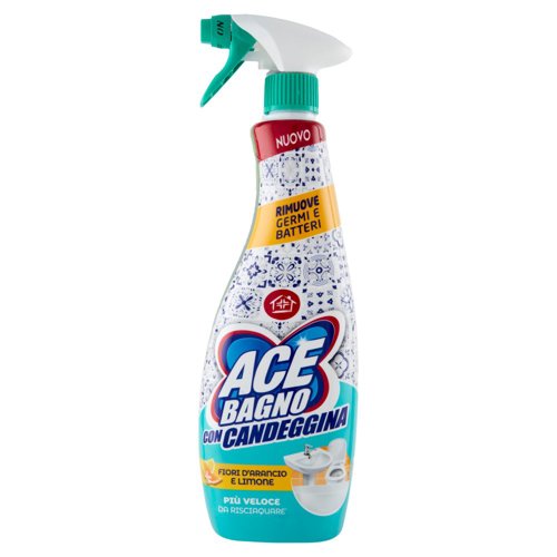 ACE SPRAY BAGNO CON CANDEGGINA 600ML FIORI D'ARANCIO E LIMONE