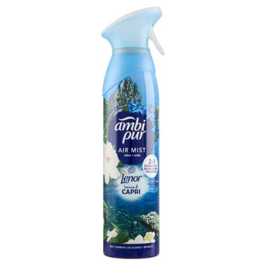 AMBIPUR AIR MIST ARIA DEO SPRAY 185ML LENOR 2IN1 BREZZA DI CAPRI