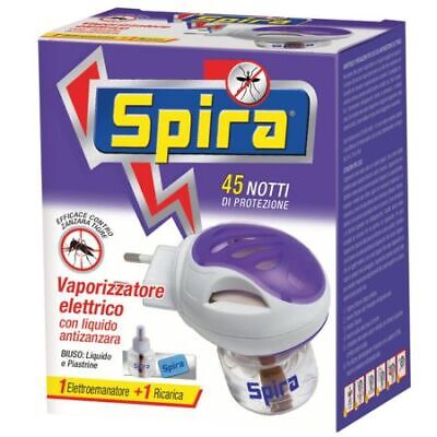 SPIRA ELETTROEMANATORE BIUSO + 10 PIASTRINE + LIQUIDO 45 NOTTI