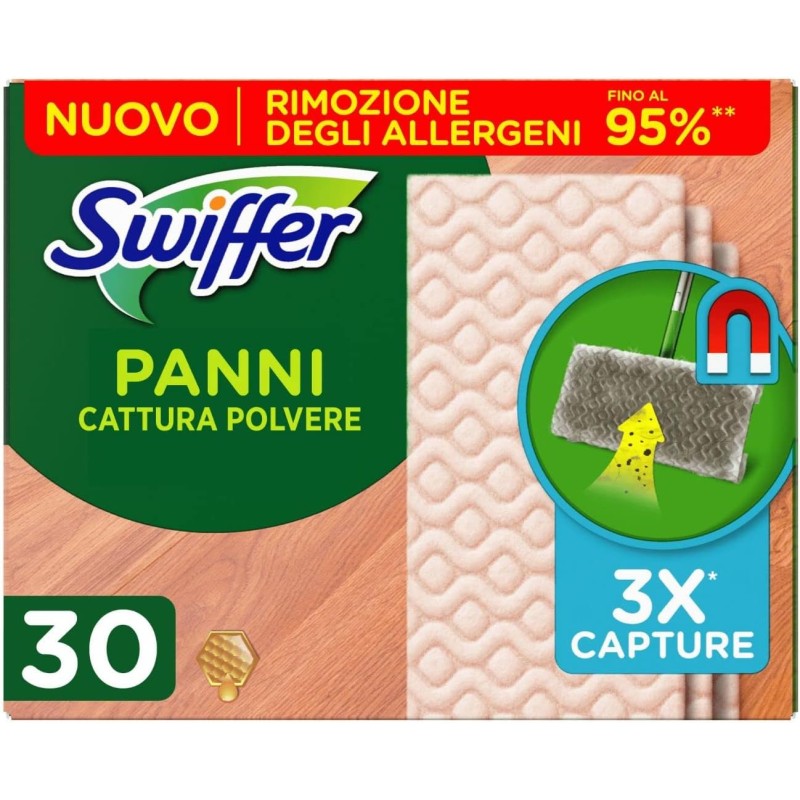 SWIFFER PANNI CATTURA POLVERE LEGNO 3X CAPTURE DRY X30