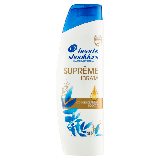 HEAD&SHOULDERS SHAMPOO 250ML SUPREME IDRATA CON OLI DI ARGAN E COCCO