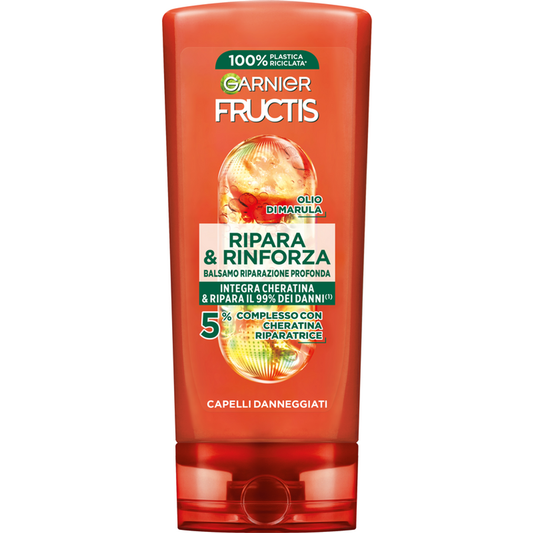 GARNIER FRUCTIS BALSAMO 200ML RIPARA & RINFORZA CAPELLI DANNEGGIATI OLIO DI MARULA