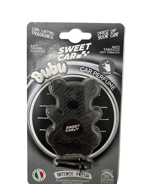 SWEET CAR BUBU PROFUMO AUTO IN PLASTICA PROFUMATA 18GR INTENSE FRESH