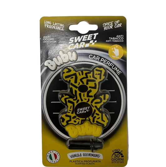 SWEET CAR BUBU PROFUMO AUTO IN PLASTICA PROFUMATA 18GR VANILLA GOURMAND