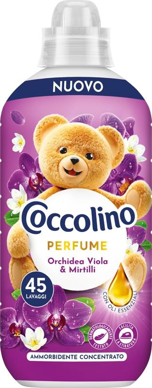 COCCOLINO AMMORBIDENTE CONCENTRATO 952ML 45LAV. PERFUME ORCHIDEA VIOLA & MIRTILLI