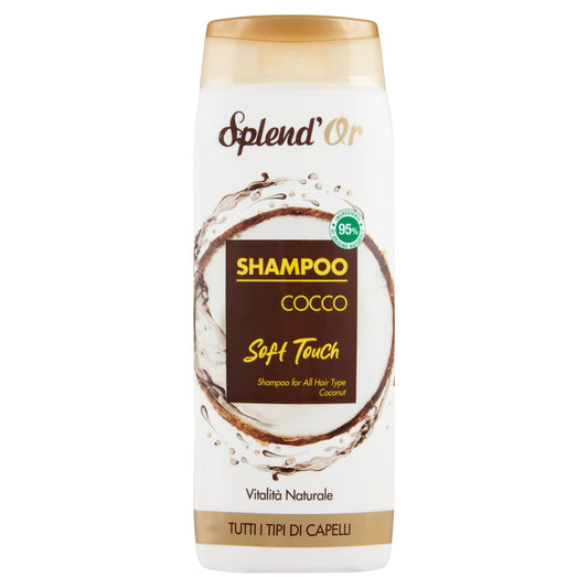 SPLEND'OR SHAMPOO 300ML COCCO SOFT TOUCH VITALITA' NATURALE TUTTI I TIPI DI CAPELLI