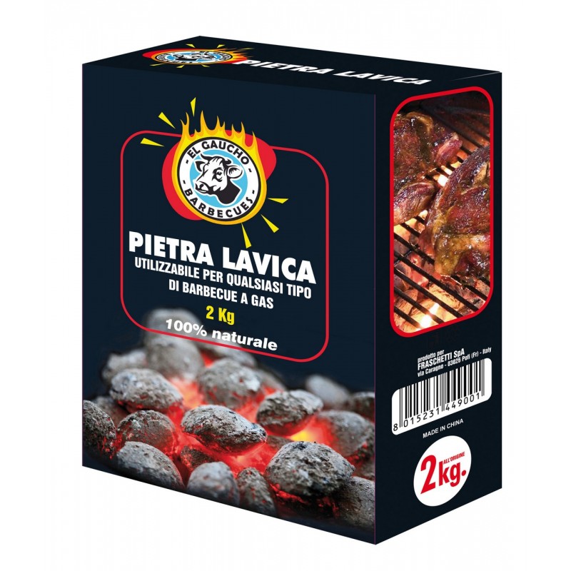 EL GAUCHO PIETRA LAVICA PER BARBECUE 2KG