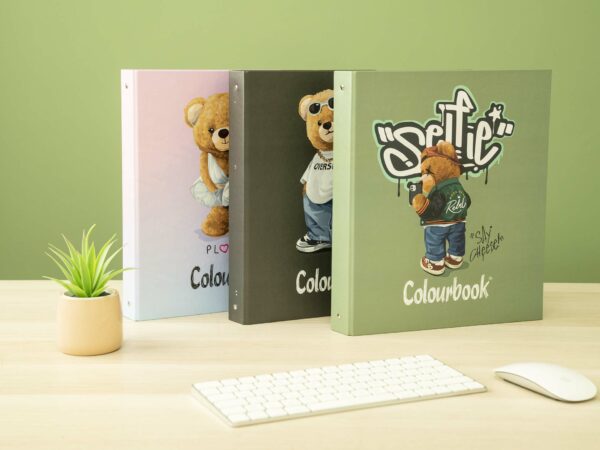 COLOURBOOK FUNNY AND BEARS CARTELLA 4 ANELLI ASSORTITA