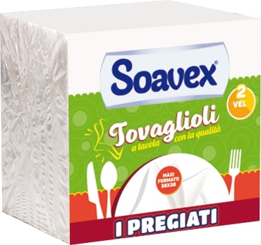 SOAVEX TOVAGLIOLI DOPPIOVELO I PREGIATI 38X38 40PZ