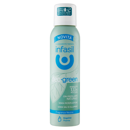 INFASIL DEO SPRAY 125ML GREEN FRAGRANZA NEUTRA