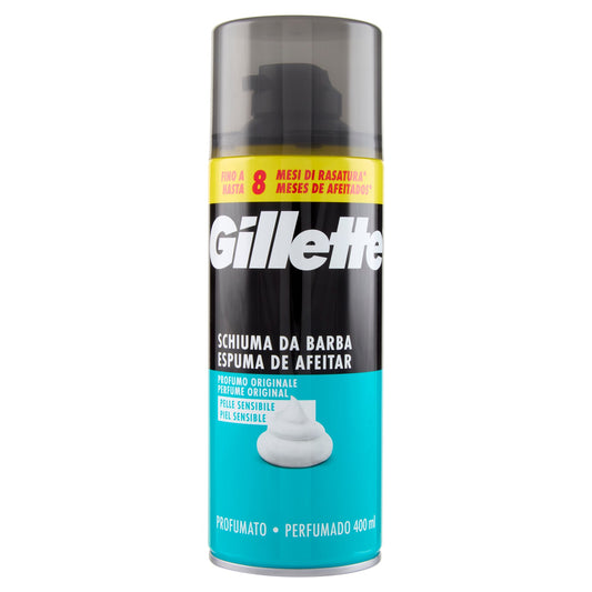 GILLETTE SCHIUMA DA BARBA 400ML PELLE SENSIBILE