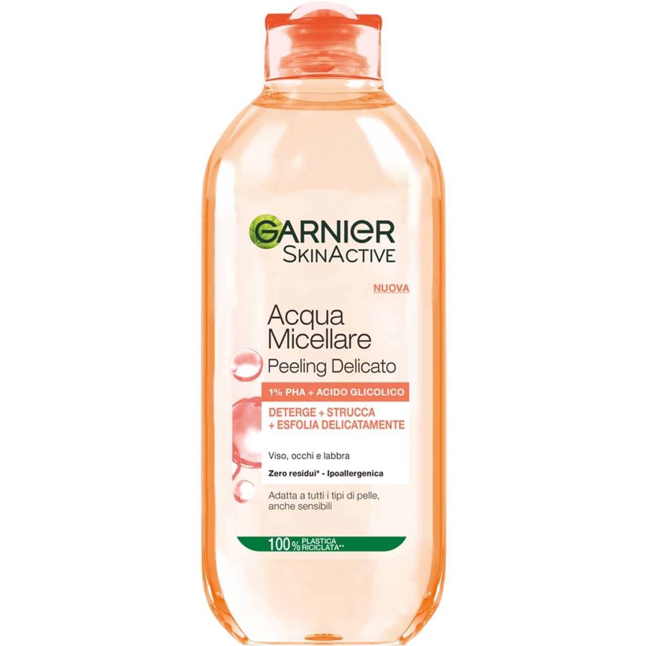 GARNIER ACQUA MICELLARE 400ML PEELING DELICATO 1% PHA + ACIDO GLICOLICO